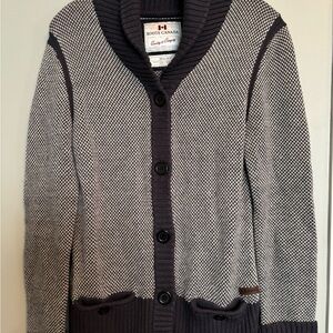 Roots Canada Gray Cardigan Sweater